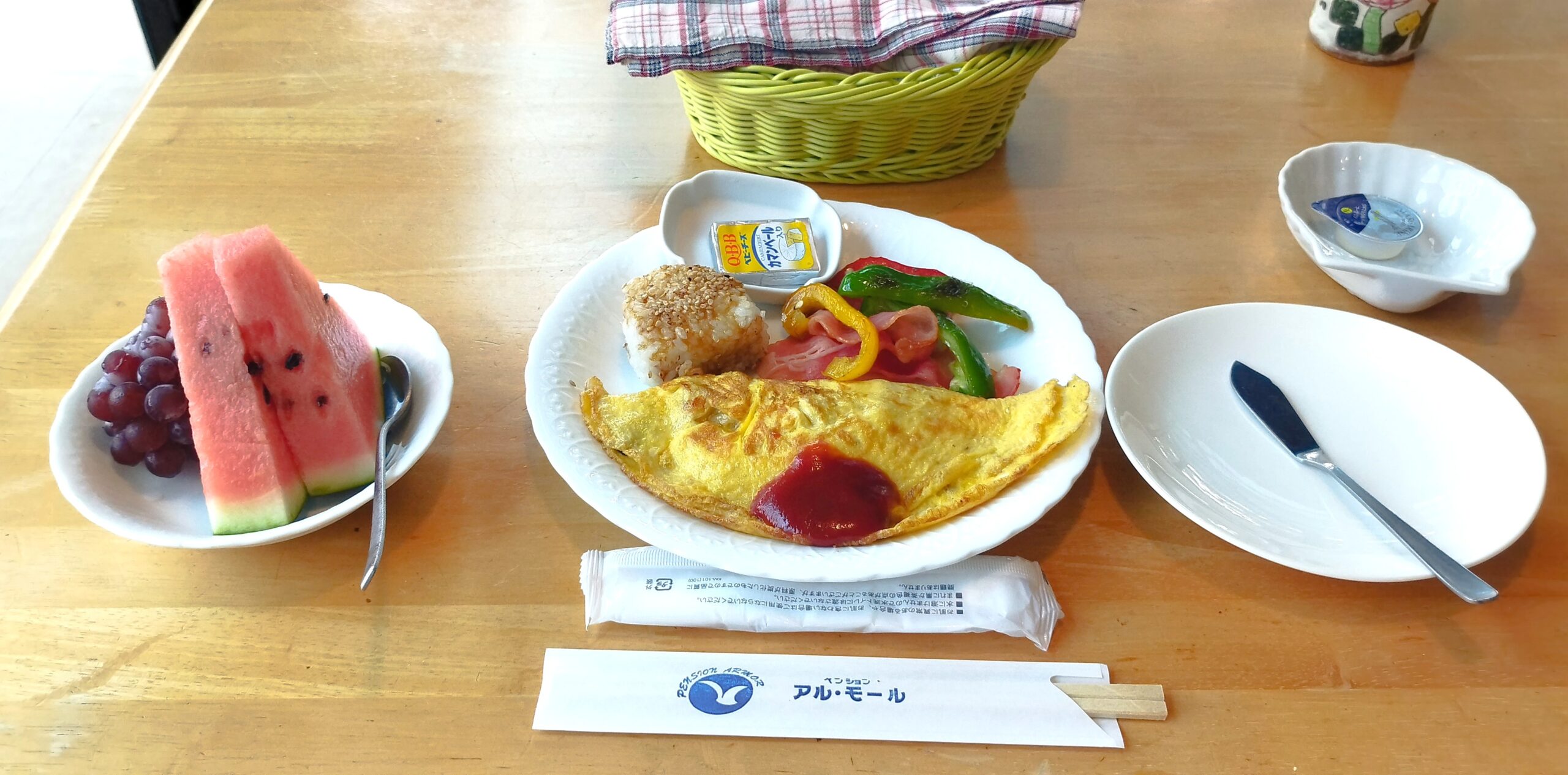 千葉県鴨川の海の見えるペンション アル・モールの朝食